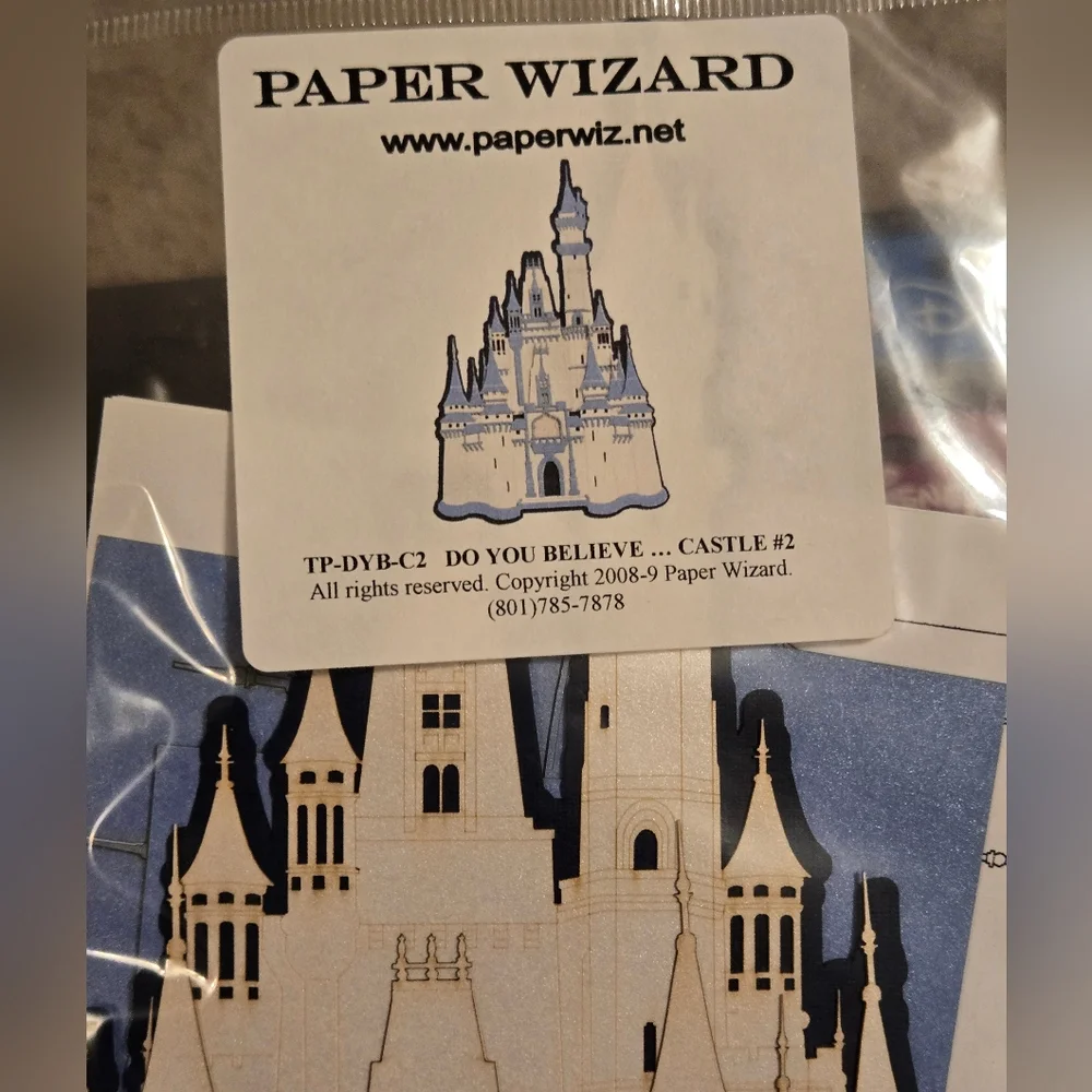 Disney Castle Paper Art Crafts Bundle Of 3